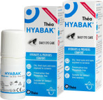 2 x Hyabak Eye Drops - Moisturising & Refreshing Drops | Gentle and Long-Lasting Relief from Long Screen Use & Contact Lens Wearers | Preservative-Free | Pack of 2 x 10ml (600 Drops)