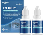 Amazon Basic Care Eye Drops With Sodium Hyaluronate 0.2%, 15 Ml, Pack Of 2
