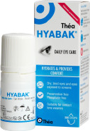 Hyabak Eye Drops - Moisturising & Refreshing Drops | Gentle and Long-Lasting Relief from Long Screen Use & Contact Lens Wearers | Preservative-Free |10 ml