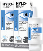 HYLO Tear - Double Pack  Preservative Free Eyedrops  Sodium Hyluronate 0.1%- Eye Drops to Lubricate Dry Eyes  2x10ml