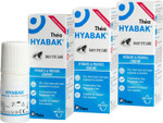 3 x Hyabak Eye Drops - Moisturising & Refreshing Drops | Gentle and Long-Lasting Relief From Long Screen Use & Contact Lens Wearers | Preservative-Free | Pack of 3 x 10ml (900 Drops)