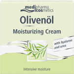 Medipharma Cosmetics Olivenol Moisturising Cream - Face Cream Hyaluronic Acid Anti-Wrinkle 50 ml - Moisturising and Anti-Ageing Treatment with Olive Oil, Shea Butter and Urea (Women and