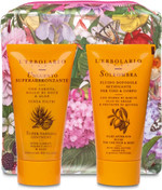 L'Erbolario Clutch Fuchsia 1 Ointment Super Tanning Without Filter With Carrot, Walnut And Aloe 75 Ml +1 Soleombra After Sun Fluid Face & Body 75 Ml