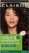 Clairol Natural Instincts Semi-Permanent No Ammonia Hair Dye, 4 Dark Brown Clairol Natural Instincts Semi-Permanent No Ammonia Hair Dye, 4 Dark Brown