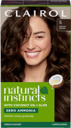 Clairol Natural Instincts Semi-Permanent No Ammonia Hair Dye, 5W Medium Warm Brown