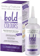 Tints Of Nature Bold Colour Purple Semi-Permanent Hair Dye, Ammonia-Free And Damage-Free Colouring, 70Ml Tints Of Nature Bold Colour Purple Semi-Permanent Hair Dye, Ammonia-Free And Damage-Free Colouring, 70Ml
