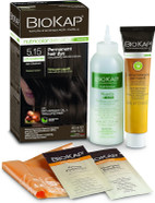 BioKap Ash Chestnut 5.15 Rapid Hair Dye 135 ml - works in just 10 mins, permanent, vegan & natural nourishing formula suitable for sensitive skin BioKap Ash Chestnut 5.15 Rapid Hair Dye 135 ml - works in just 10 mins, permanent, vegan & natural nourishing formula suitable for sensitive skin