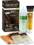 BioKap Dark Golden Blonde 6.3 Rapid Hair Dye 135 ml - works in just 10 mins, permanent, vegan & natural nourishing formula suitable for sensitive skin BioKap Dark Golden Blonde 6.3 Rapid Hair Dye 135 ml - works in just 10 mins, permanent, vegan & natural nourishing formula suitable for sensitive skin