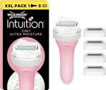 WILKINSON SWORD - Intuition Ultra Moisture For Women | No Shave Gel Needed | Razor Handle + 5 Blade Refills WILKINSON SWORD - Intuition Ultra Moisture For Women | No Shave Gel Needed | Razor Handle + 5 Blade Refills