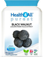 Health4All Black Walnut Hulls 2000Mg 90 Capsules (V) (Not Tablets) Purest Strongest Black Walnut Capsules. Vegan Health4All Black Walnut Hulls 2000Mg 90 Capsules (V) (Not Tablets) Purest Strongest Black Walnut Capsules. Vegan