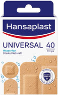 Hansaplast Universal Plasters (40 Strips), Dirt-Repellent and Water-Repellent Wound Plaster Set with Strong Adhesive Power & Bacteria Shield Hansaplast Universal Plasters (40 Strips), Dirt-Repellent and Water-Repellent Wound Plaster Set with Strong Adhesive Power & Bacteria Shield