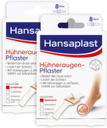 Hansaplast Corns Plaster, Adhesive Plaster to Corns (Pain-Relieving Foot Patches with Secure Hold, 2's Pack (2 x 8 Piece )) Hansaplast Corns Plaster, Adhesive Plaster to Corns (Pain-Relieving Foot Patches with Secure Hold, 2's Pack (2 x 8 Piece ))