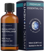 Mystic Moments | Eucalyptus Australiana Essential Oil 10ml - Pure & Natural oil for Diffusers, Aromatherapy & Massage Blends Vegan GMO Free Mystic Moments | Eucalyptus Australiana Essential Oil 10ml - Pure & Natural oil for Diffusers, Aromatherapy & Massage Blends Vegan GMO Free