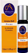Absolute Aromas Focus Aroma-Roll Roller Ball - Contains 100% Pure, Natural Rosemary, Basil, Bergamot Essential Oil Absolute Aromas Focus Aroma-Roll Roller Ball - Contains 100% Pure, Natural Rosemary, Basil, Bergamot Essential Oil