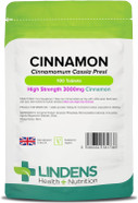Lindens Cinnamon 3000Mg Tablets - 100 Pack - Super Concentrated 30X Extract Equivalent To Half A Teaspoon Of Cinnamon Spice - Uk Manufacturer, Letterbox Friendly Lindens Cinnamon 3000Mg Tablets - 100 Pack - Super Concentrated 30X Extract Equivalent To Half A Teaspoon Of Cinnamon Spice - Uk Manufacturer, Letterbox Friendly