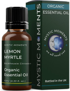 Mystic Moments | Organic Lemon Myrtle Essential Oil 10ml - Pure & Natural Oil for Diffusers, Aromatherapy & Massage Blends Vegan GMO Free Mystic Moments | Organic Lemon Myrtle Essential Oil 10ml - Pure & Natural Oil for Diffusers, Aromatherapy & Massage Blends Vegan GMO Free