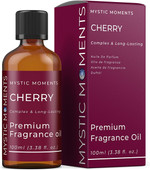 Mystic Moments | Cherry Fragrance Oil - 100Ml - Perfect For Soaps, Candles, Bath Bombs, Oil Burners, Diffusers And Skin & Hair Care Items Mystic Moments | Cherry Fragrance Oil - 100Ml - Perfect For Soaps, Candles, Bath Bombs, Oil Burners, Diffusers And Skin & Hair Care Items