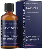 Mystic Moments | Lavender Essential Oil 100ml - Natural Oil for Diffusers, Aromatherapy & Massage Blends Vegan GMO Free Mystic Moments | Lavender Essential Oil 100ml - Natural Oil for Diffusers, Aromatherapy & Massage Blends Vegan GMO Free