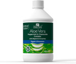 Aloe Pura Aloe Vera Peppermint & Chamomile Juice, Natural, Vegan, Cruelty Free, Digestive Enzymes, Papian & Bromelain, Food Supplement, 500 ml