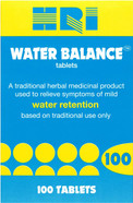 HRI Water Balance 100 Tablets - to Relieve Symptoms of Mild Water Retention. with Dandelion Root, Uva Ursi and Buchu Leaf Extract. 1 Pack HRI Water Balance 100 Tablets - to Relieve Symptoms of Mild Water Retention. with Dandelion Root, Uva Ursi and Buchu Leaf Extract. 1 Pack