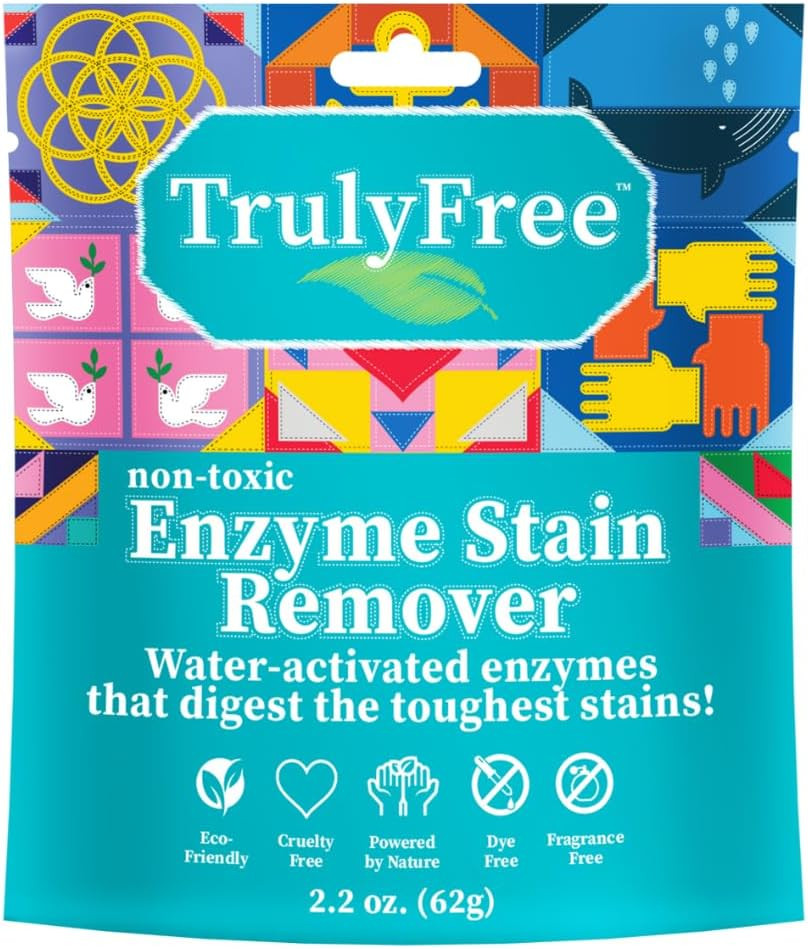 Truly Free Natural Stain Remover, WaterActivated Enzymes, Breaks Down
