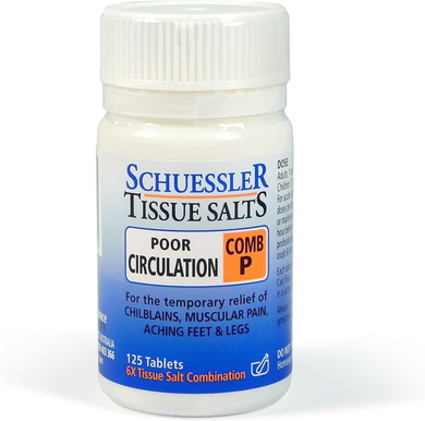 Schuessler Tissue Salts 125 Tablets - Comb P - Poor Circulation