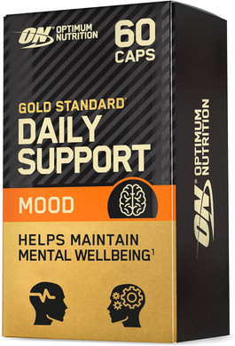 Optimum Nutrition Gold Standard Daily Support Mood Food Supplement For Men And Women, With Affron And Ksm-66 Ashwagandha, Enriched With Vitamin B Complex, Magnesium And Zinc, 60 Capsules