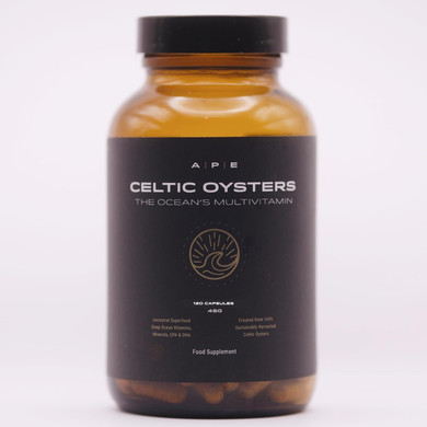 Ape Nutrition Celtic Oyster Capsules - Copper Zinc Iodine Selenium B12, Dha & Epa, Natural Multivitamin, Ancestral Supplement Uk, Sustainably Harvested, Oyster Extract, 300Mg Capsules
