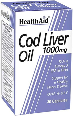 HealthAid Cod Liver Oil 1000mg, 30 Capsules