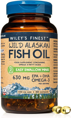 Wileys' Finest Easy Swallow Minis Fish Oil - 180 caps (Pack of 6)