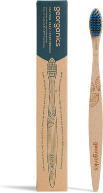 Georganics Firm Bristles Natural Beechwood Toothbrush