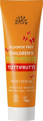 Urtekram Toothpaste - Trutti Frutti - Childrens - Vegan, Organic, Natural Origin, 75 Ml