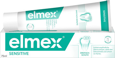 Elmex Sensitive Toothpaste Tube, Herbal, 0.08 kg
