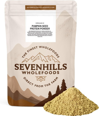 Sevenhills Wholefoods Organic Pumpkin Seed Protein Powder 900G, Gently Roasted, 60% Protein