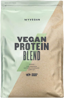 MyVegan Protein Blend by MyProtein. Natural Vegan Protein Powder with 5g of BCAAs. Great Tasting Strawberry Flavoured Plant Based Pea Protein. Gluten-Free and Low in Sugar - 1kg (33 Servings)