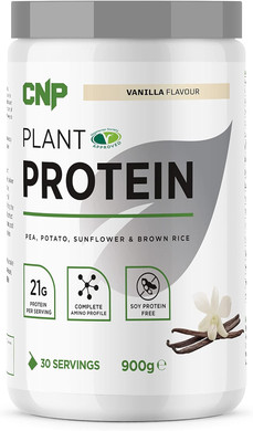 CNP Professional Plant Protein, 23g Protein, 4 Sources of Protein with BCAA Amino Acids, 900g / 24 Servings, 2 Flavours (Vanilla)