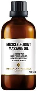 Amphora Aromatics Muscle and Joint Massage Oil 100ml - Glass