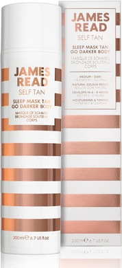 James Read Sleep Mask, Overnight Self Tan Gel For The Body, Dark Tone, 200Ml