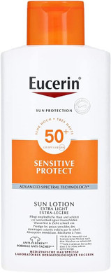 Eucerin Sensitive Protect Sun Lotion Extra Light Lsf 50+, 400 Ml Lotion