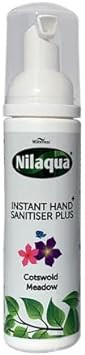 Nilaqua Fragranced Foaming Hand Sanitiser, Cotswold Meadow, Floral Scent, Long Lasting Protection, Suitable For All Skin Types 55Ml
Color: Cotswold Meadow(Floral)
Size: 55 Ml (Pack Of 1)