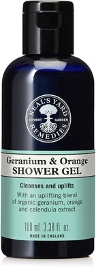 Nealã¢ÂS Yard Remedies Geranium & Orange Shower Gel | Energising & Conditioning Shower Gel With Soothing Calendula Extract | Vegan Shower Gel Made With Organic Ingredients | 100Ml