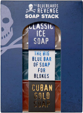 The Bluebeards Revenge, Soap Stack Gift Set For Men, For Hands And Body, Includes Big Blue, Cuban Gold And Classic Ice Soap