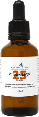 Silver-Msm 25 (Liquid) - 50 Ml Glass Pipette In Glass Dropper Bottle
