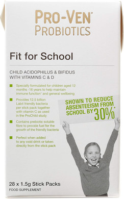 Proven Probiotics Fit for School Stick - Pack of 28