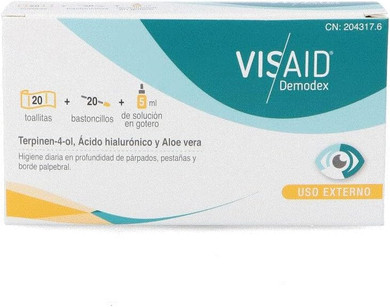 Visaid Demodex Dropper 5 Ml + 20 Wipes + 20 Buds
