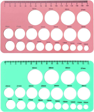Xeyyhas 2Pcs Silicone Nipple Ruler For Nipples Breast Flange Measuring Tool Breast Sizing Tool New Mothers Measuring Tool Nipple Ruler Breast Sizing Tool Flange Sizing Measurement Nipple Measuring