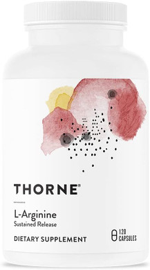 Thorne L-Arginine Sustained Release (Formerly Perfusia-SR) - Support Heart Function, Nitric Oxide Production, and Optimal Blood Flow - 120 Capsules - 60 Servings