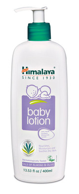 Himalaya Baby Lotion With Olive Oil And Almond Oil, Free From Parabens, Mineral Oil & Lanolin, Dermatologist Tested, 13.53 Oz (400 Ml)
