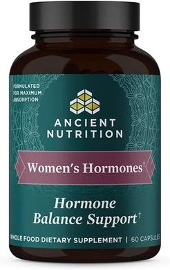 Ancient Nutrition Women'S Hormones, Helps Reduce Stress, Supports Energy, Hormone Balance, Gluten Free, Paleo And Keto Friendly, 60 Capsules