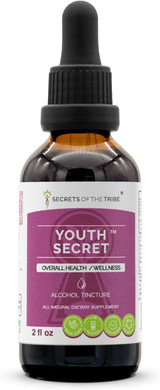 Secrets Of The Tribe - Youth Secret, Overall Health And Wellness, Herbal Supplement Blend Drops Alcohol Liquid Extract (2 Fl Oz)2.00 Fl Oz (Pack Of 1)